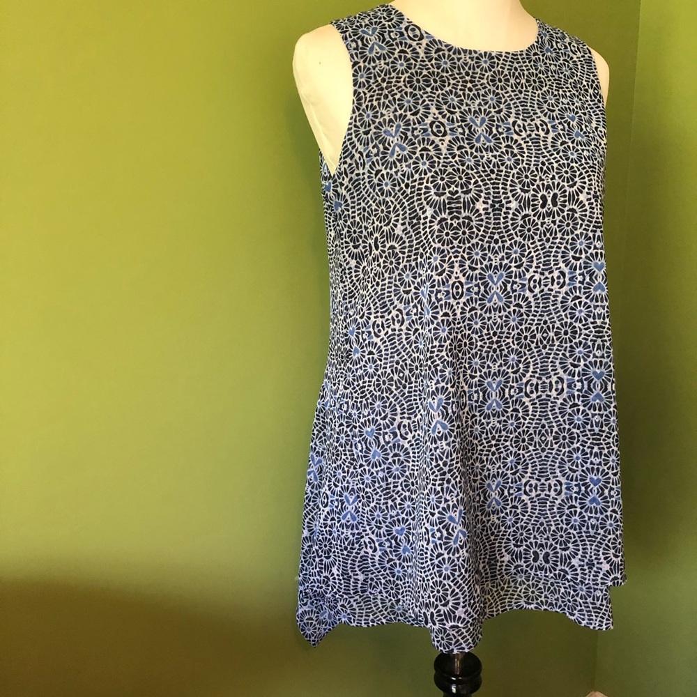 Fever sleeveless navy print tunic - Picture 3 of 7